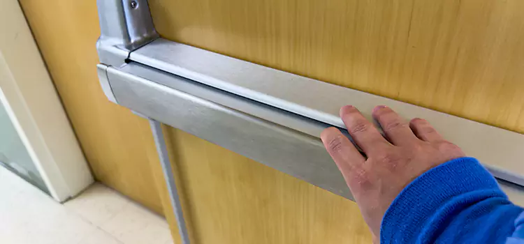 Installing a Push Bar on a Door Kettering